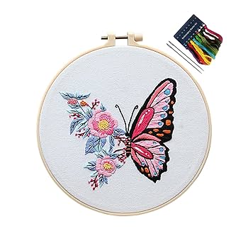 高麗民藝社　手刺繍 韓国　手刺繍　百合と蝶絵画 Amazon.co.jp: 韓国 手刺繍 百合と蝶絵画 高麗民藝社 手刺繍