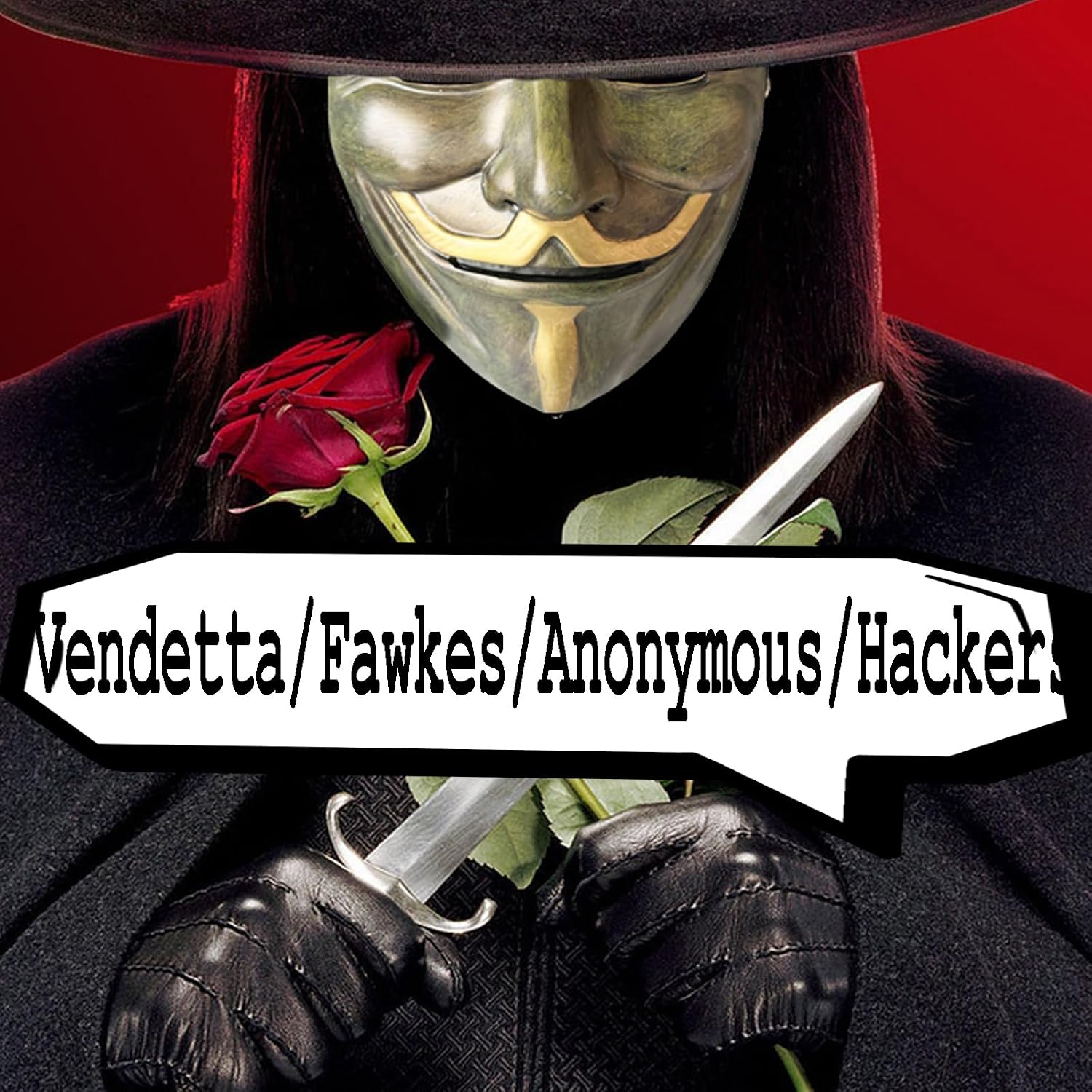 V for Vendetta Mask, Quality Guy Fawkes Anonymous Hackers Mask for Cosplay, V for Vendetta Costume Theme Parties Halloween Collections Gifts, One Size Fits Most