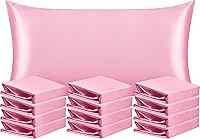 Vista 78 de NTBAY - Fundas de almohada de satén para cabello y piel, fundas de almohada sedosas de lujo con cierre de sobre.