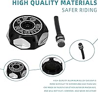 Vista 5 de Tapón de gasolina para motocross, tapa de depósito de combustible de motocicleta con válvula de respiración, universal CNC para SSR, Taotao Apollo