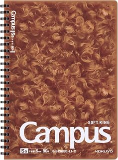 国誉 Campus 肉球 软环笔记本 A5 5毫米方格 泰迪狗图案 S-S138S5-L1-2