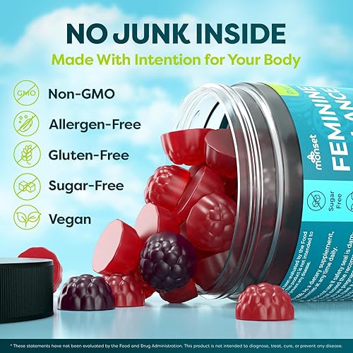 Miniatura 6 de Gomitas de equilibrio femenino prémium para mujeres, gomitas probióticas para equilibrio del pH, frescura y apoyo de la flora + vitamina C para