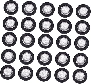 40pcs Rubber Washers for Shower Hose Faucets Stainless Steel Gasket Filter Water-Saving for Home Kitchen Use Resistant to Cracking Hardening