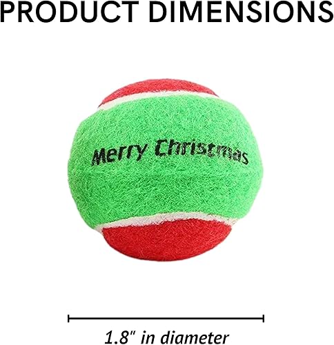 Miniatura 7 de Midlee Pelotas de tenis para perros Merry Christmas (pequeño)