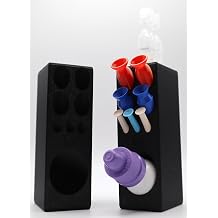 ScleraHub Contact Lens Organizer Wall Mount Scleral Lens Plunger Holder & Eye Drop Storage Dock with Adhesive Mount, Includes 2 Vented Insertion Tools for Bathroom Eye Care