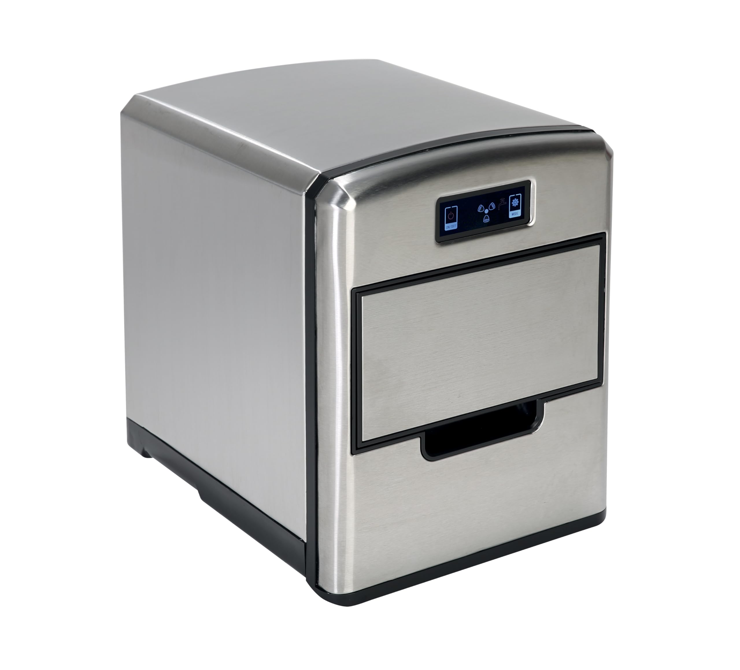 RGV Mojito Ice FG12D 150 W Portable ice cube maker 12 kg/24h Negro, Acero inoxidable - Máquina productora de hielo (150 W, 220 - 240 V, 50 Hz, 260 mm, 345 mm, 330 mm)