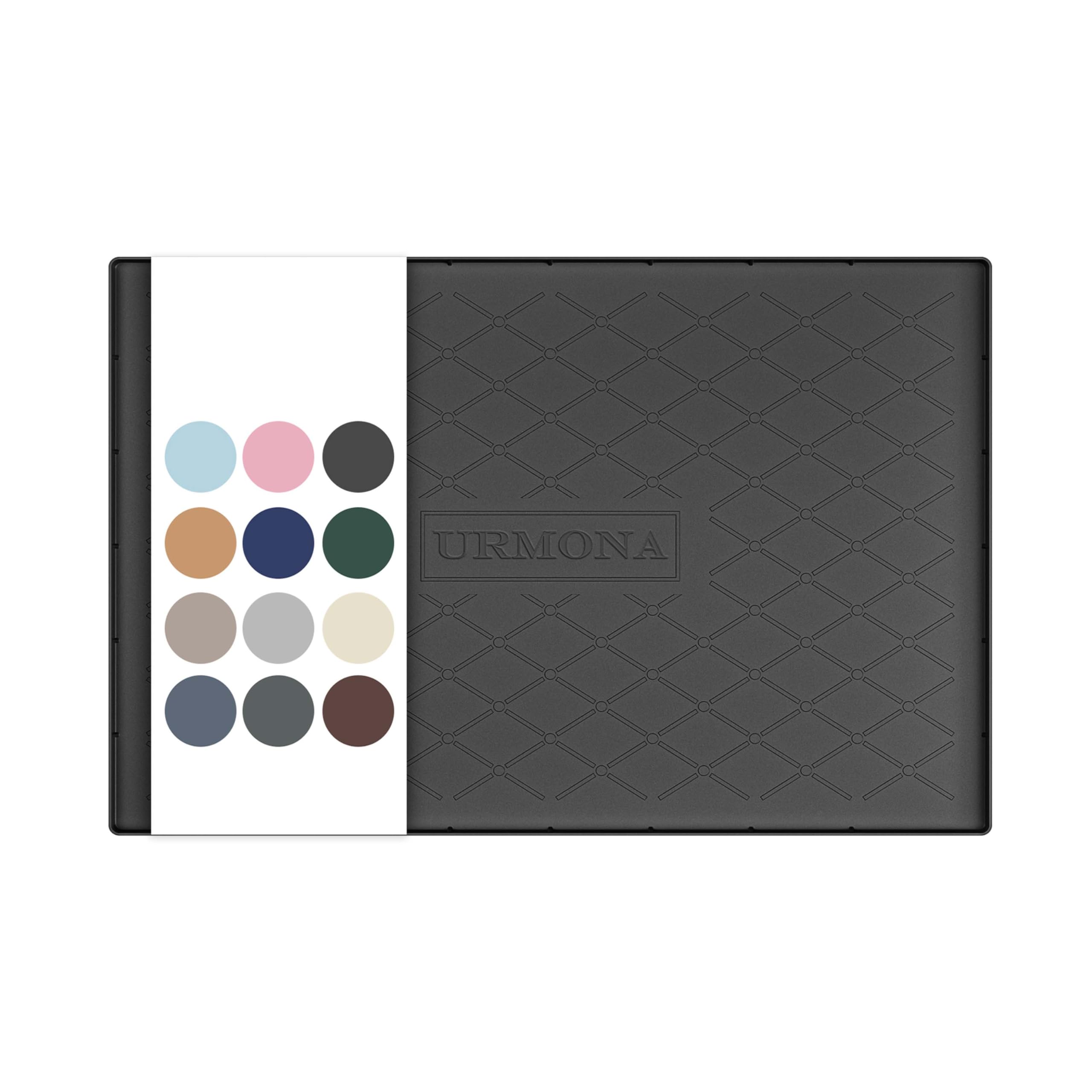 URMONA Under Sink Mat 48 x 86 cm, Waterproof Silicone Cabinet Protector