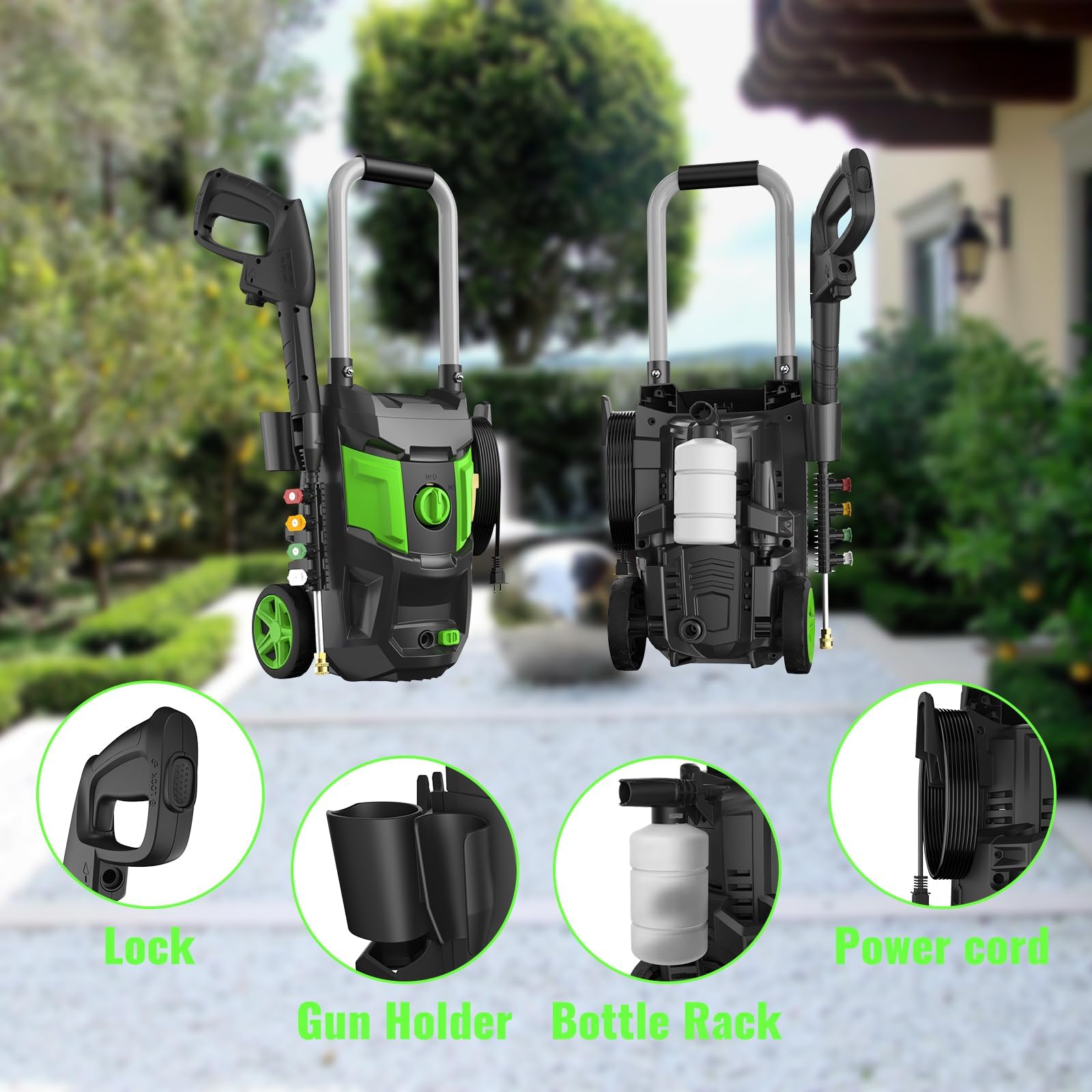 Snapklik.com : Electric Pressure Washer - 5000PSI Max 3.0GPM