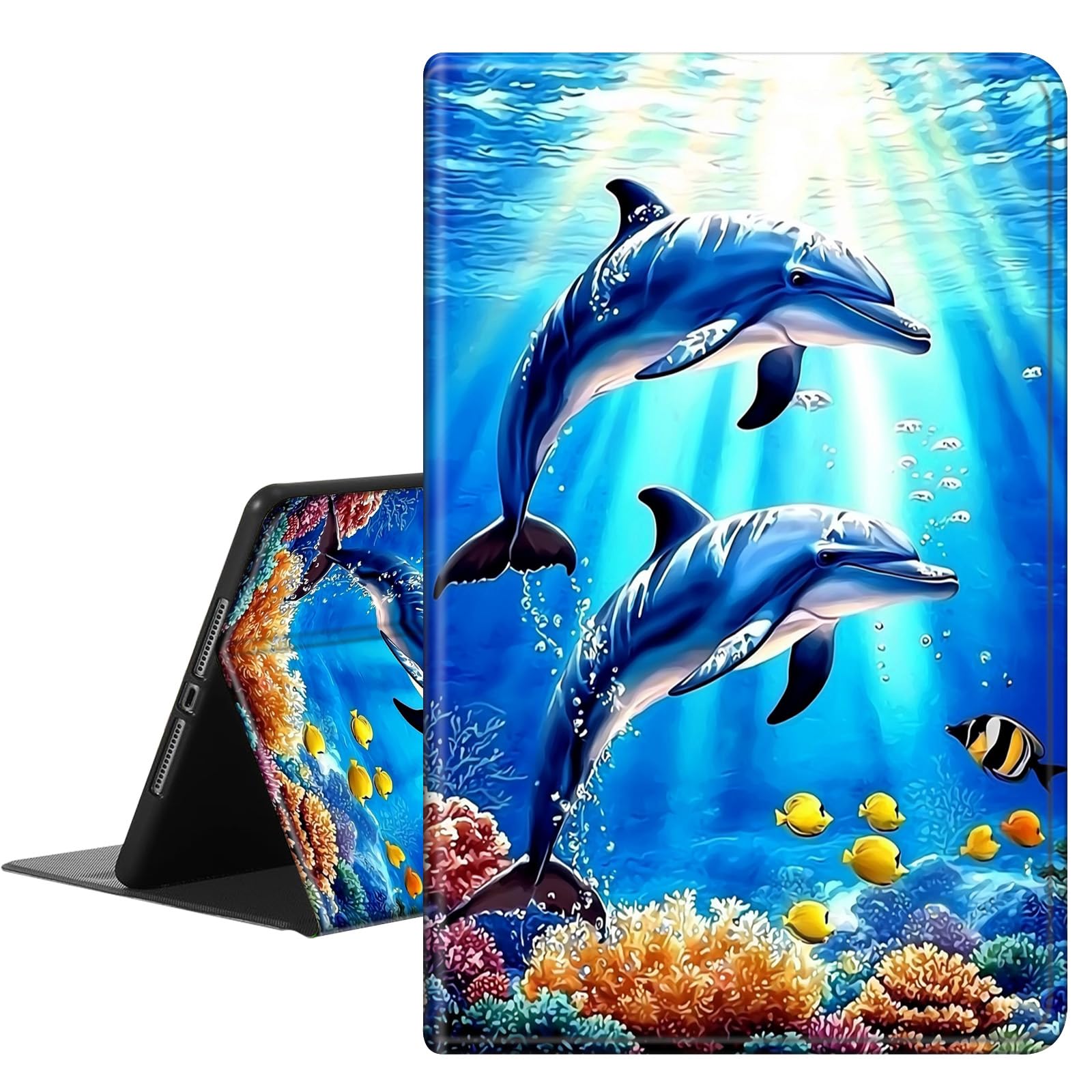 RAUEDWDJS for Samsung Galaxy Tab S10 FE (2025) / S9 FE 10.9-inch / S9 11" 5G Case,PU Leather Slim Standing Smart Cover with S-Pen Holder & Auto Sleep/