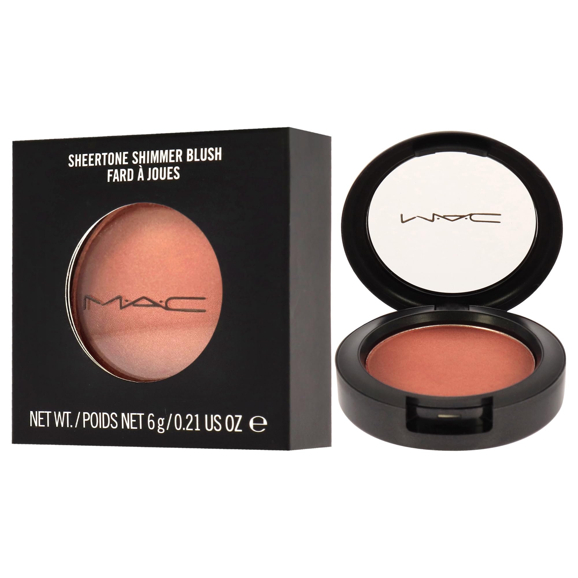 MAC Sheertone Shimmer Powder Blush 6g - Peach Twist