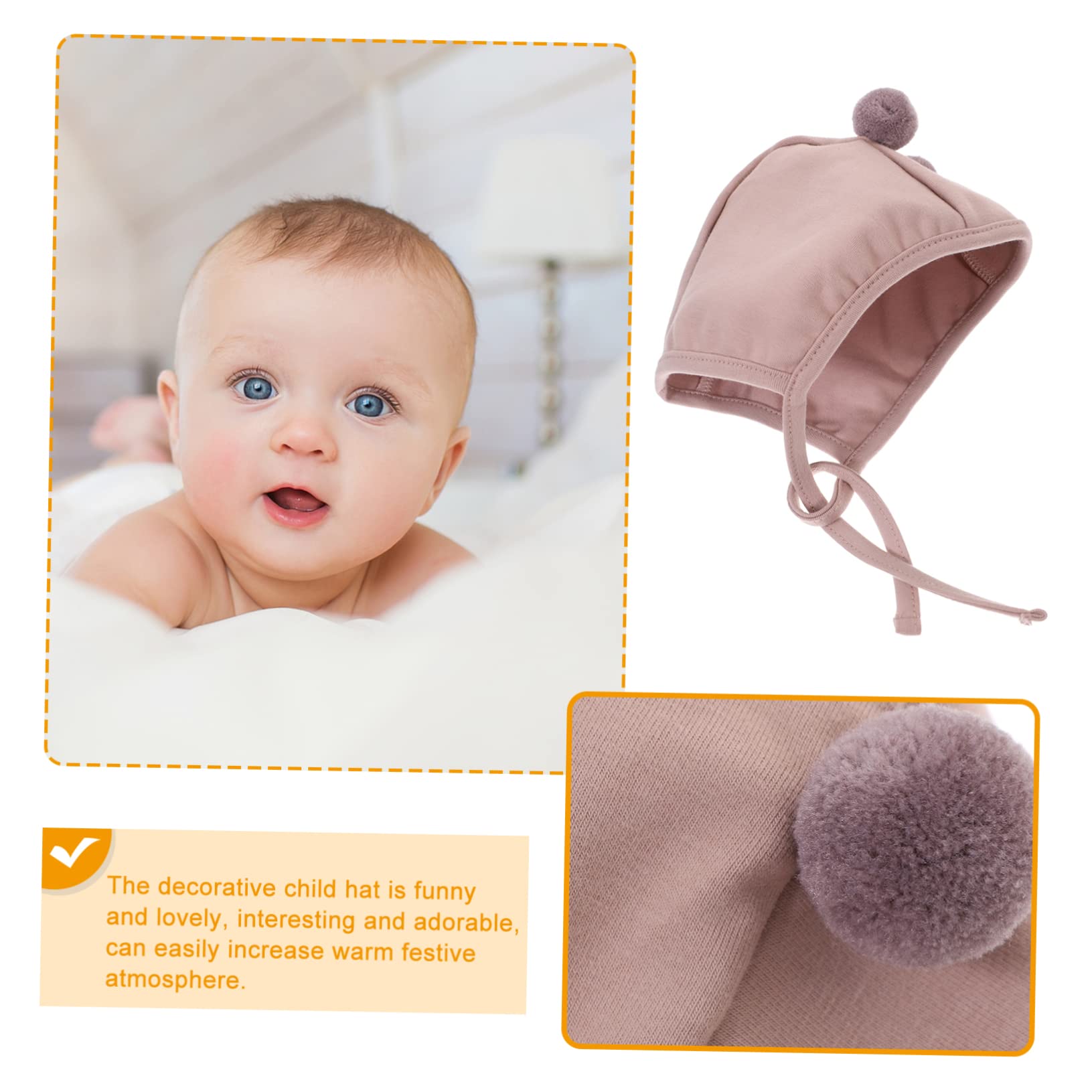10 Stück Baby-Mütze, Babywolle, dünner Abschnitt, Baumwollkappe/78 (wie abgebildet, 5 Stück, 16,5 x 13,5 cm, 5 Stück)