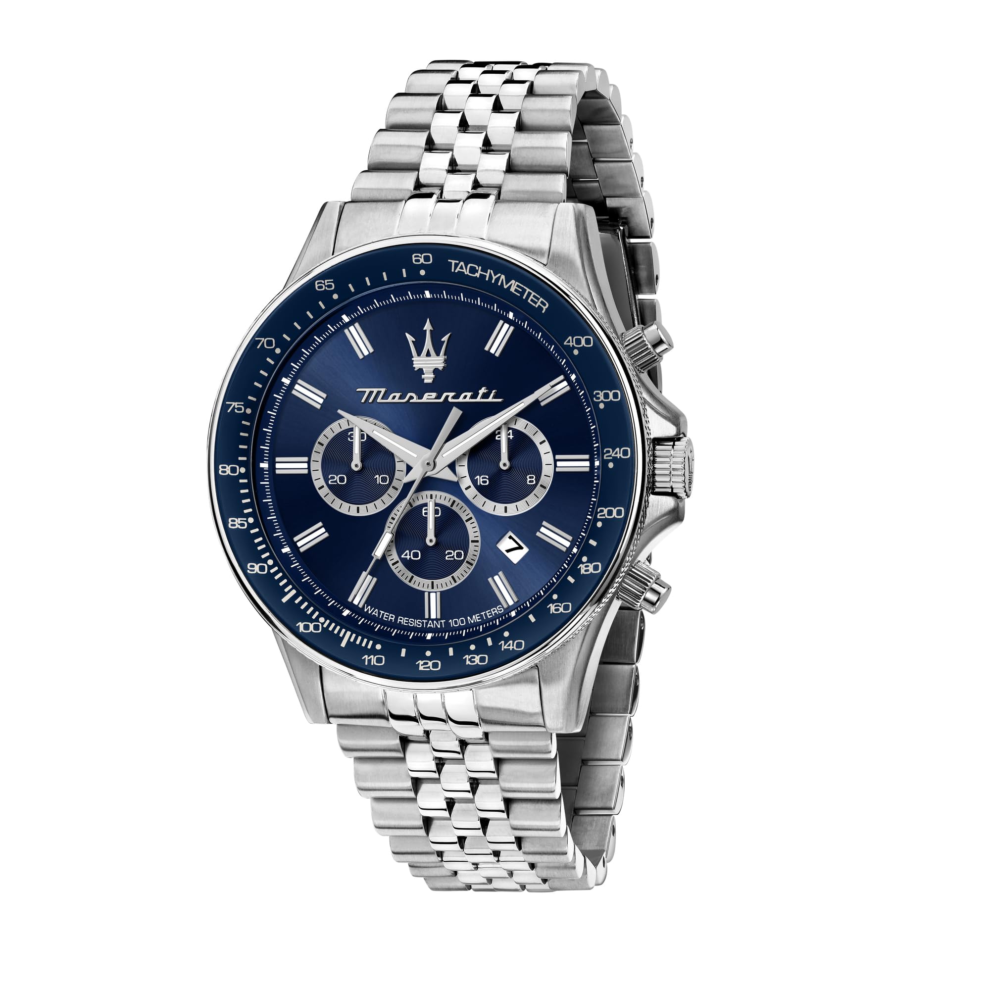 Maserati Montre Homme, Chronographe, Analogique, 44 mm, Collection SFIDA - R8873640025