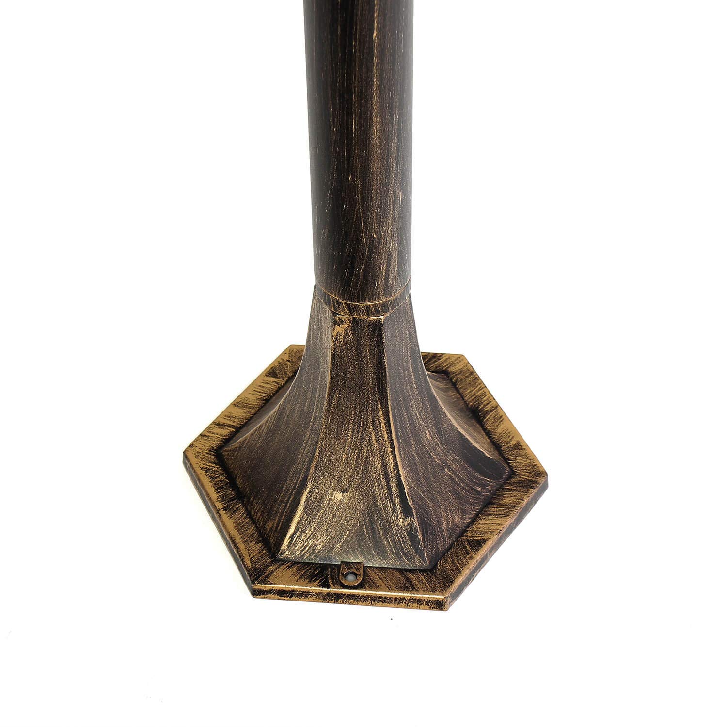 Easylight Lampione da esterno Bristol II vintage stile rustico bronzo anticato, 113 cm, impermeabile IP44, E27 per viale di ingresso, portone e terrazzo
