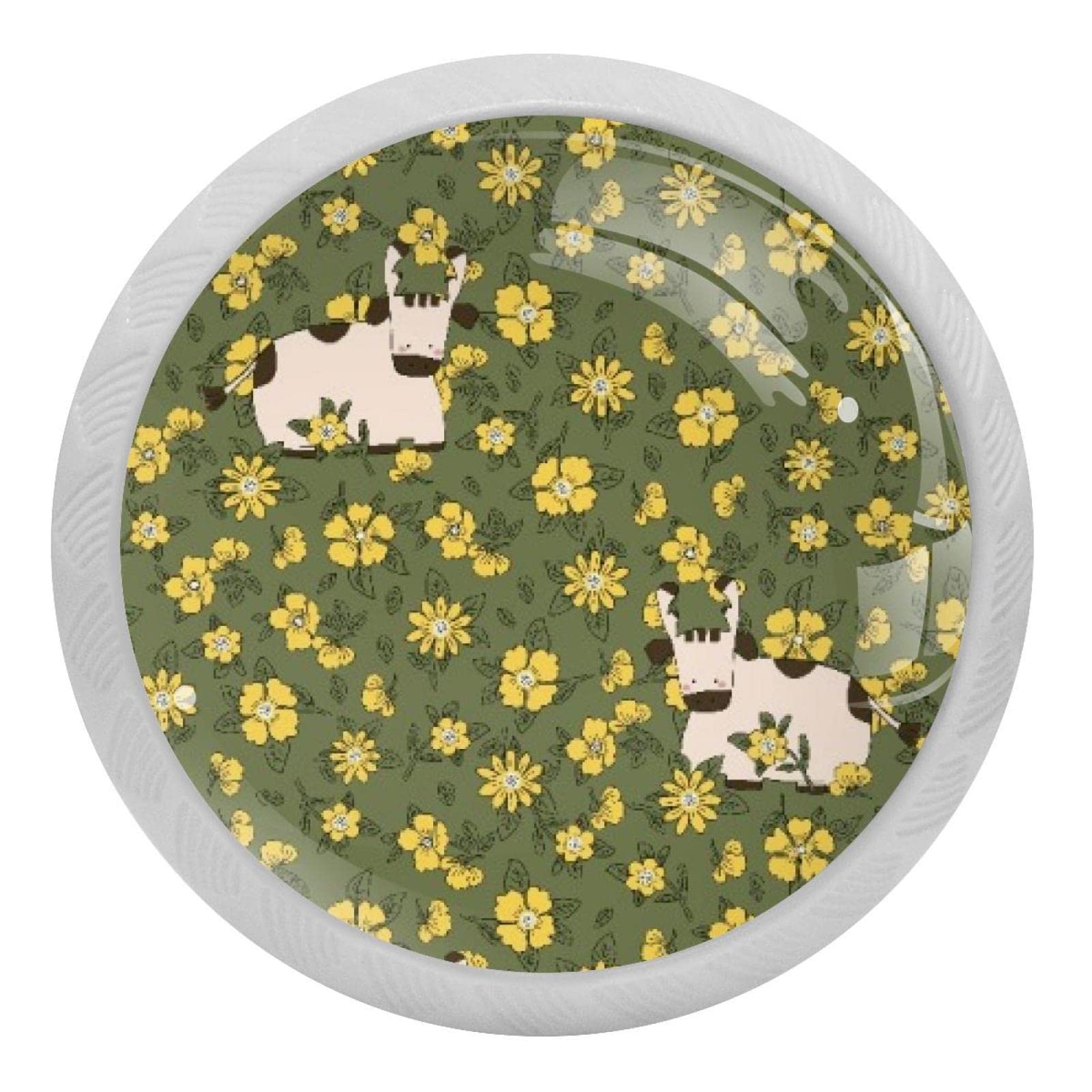 Boutons de meuble vache luminescents pour égayer la cuisine en famille