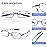 AQWANO 4 Pack Computer Reading Glasses Blue Light Blocking Lightweight TR90 Flexible Frame UV Protection Readers for Women Men +2.0