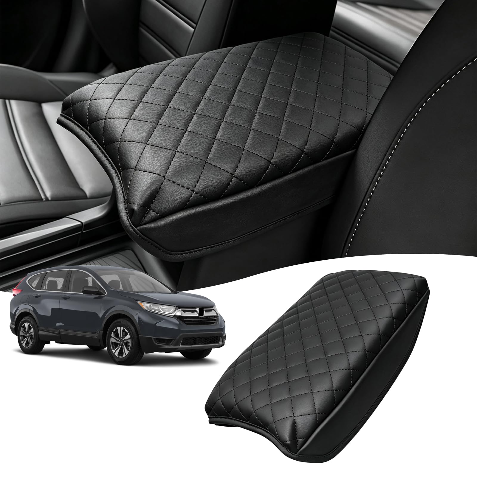 Custom Fit for Center Console Cover Honda CRV 2017-2022 Armrest Cover Center Console Pad Interior Accessories Car Armrest Seat Box Cover Protector