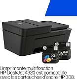 HP DeskJet 2920, 89F97B, Imprimante Multifonction, Jet d’Encre A4 Couleur, Recto/Verso Manuel, 7,5 ppm, Wi-FI, 3 Mois d'InstantInk Inclus, Noire - 4