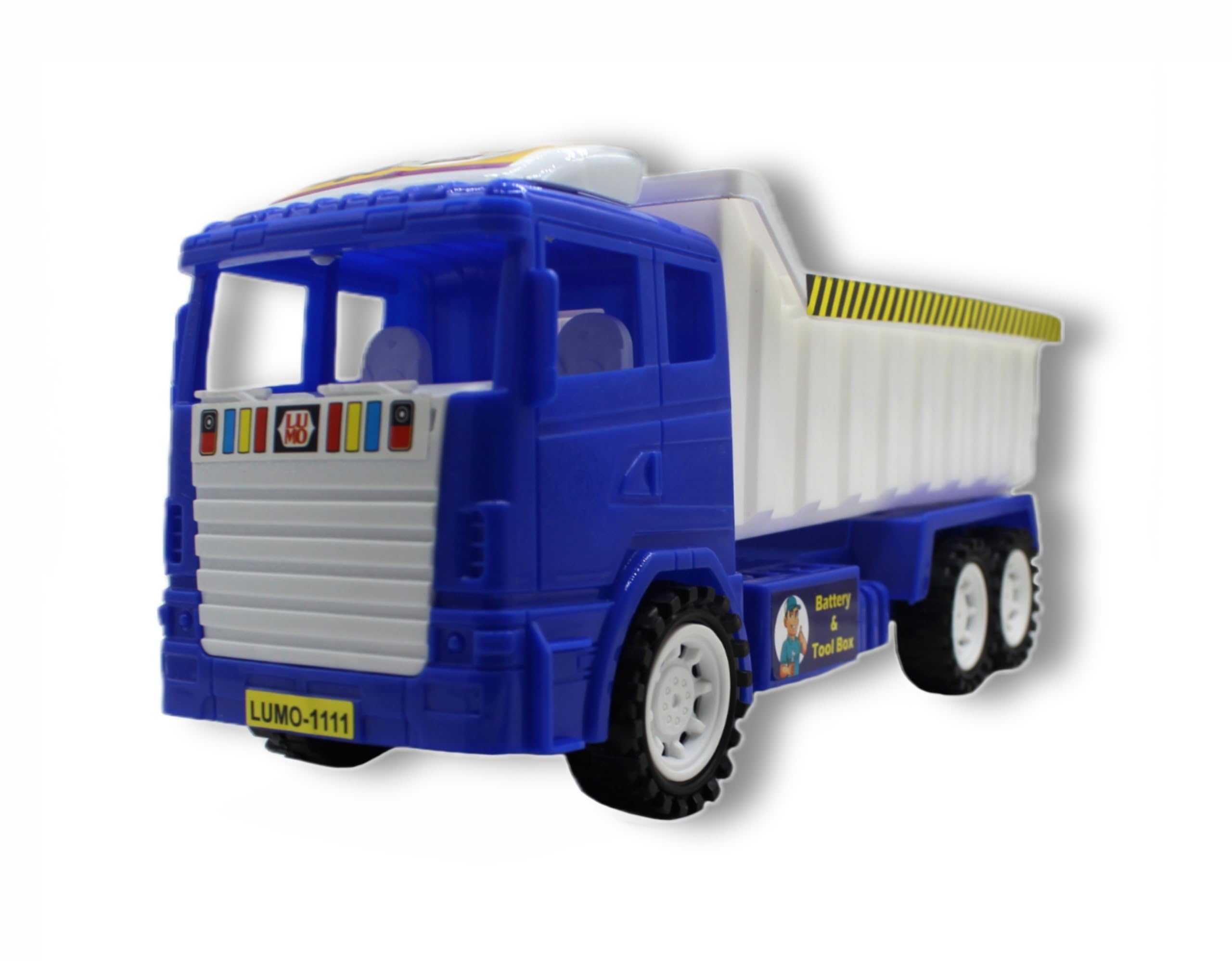 Neoinsta Big Size Friction Powered Plastic Dumper Truck Toy for Kids | Engineering Trucks | Construction Trucks Vehicle Toys (Blue and White) (B0CJ5B97T2) Amazon Price History, Amazon Price Tracker
