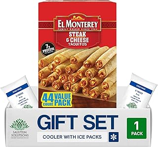 Steak & Cheese Flour Taquitos, Frozen Snack Gift Set, 44 oz – Pack of 1