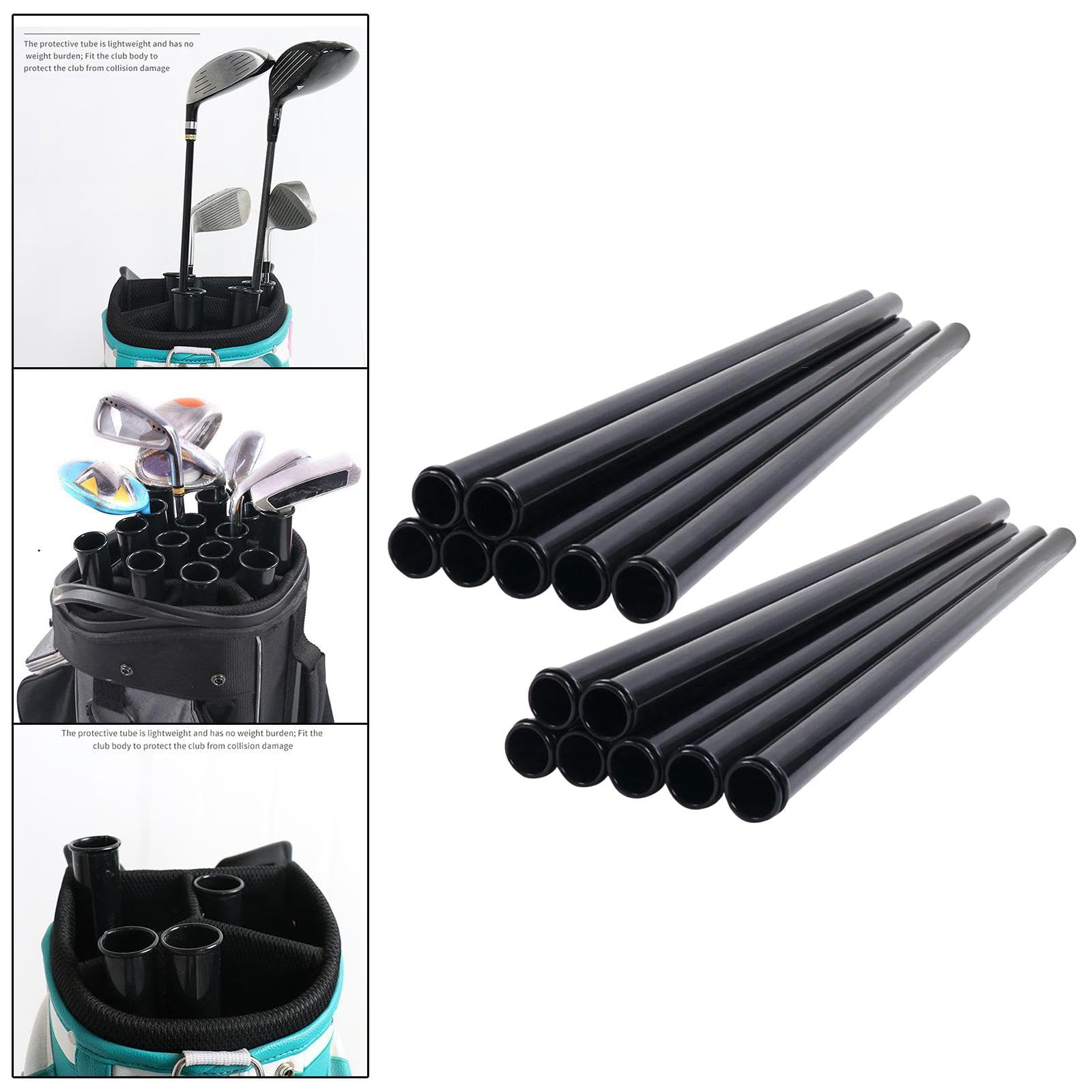 Organizador de Tubos de Golf, 14 Unidades, portátil, Resistente, Reutilizable, Ligero, divisores de Tubos de Golf