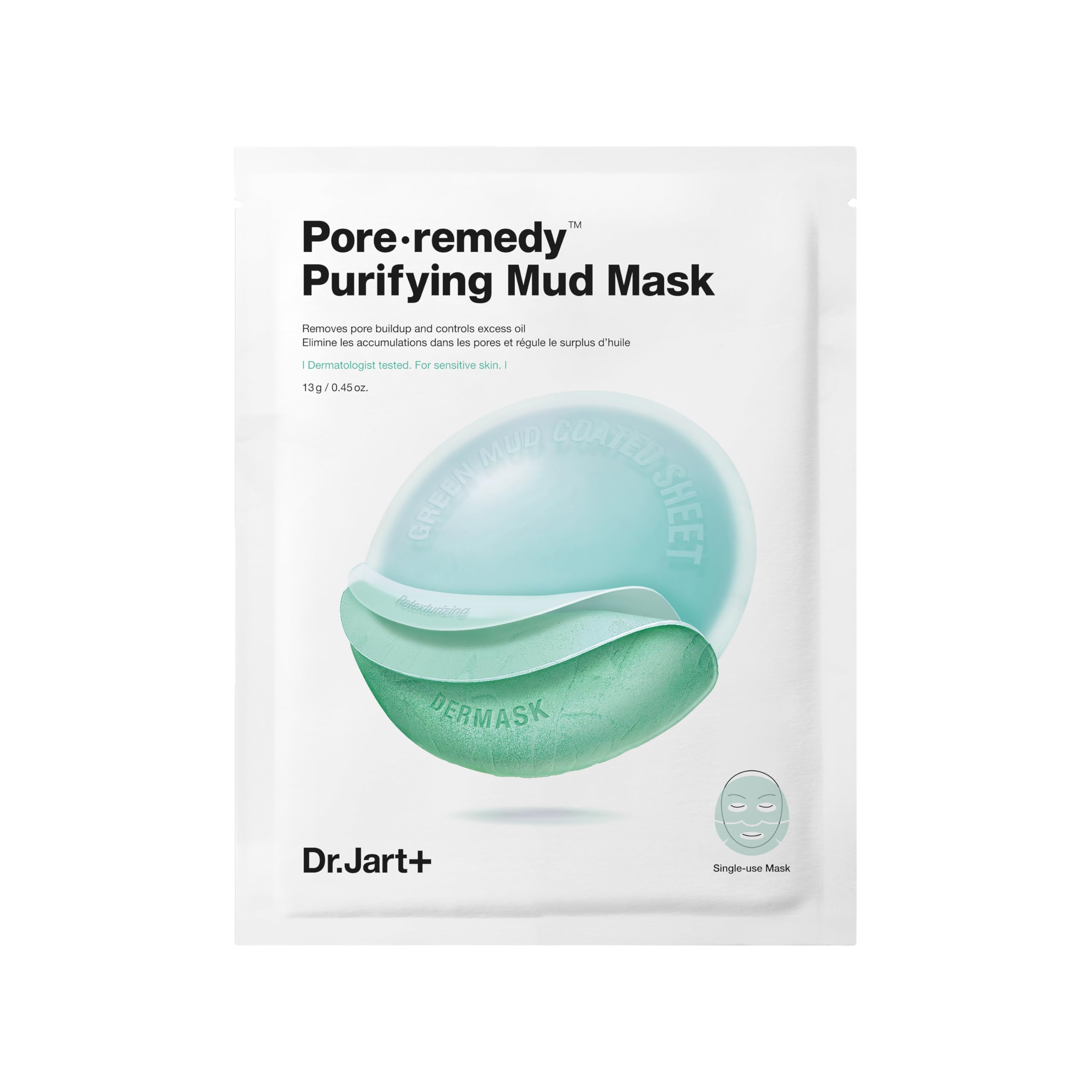 Dr.Jart+ Pore.Remedy Purifying Mud Face Mask | Sheet Mask | Korean Skin Care, 13 g