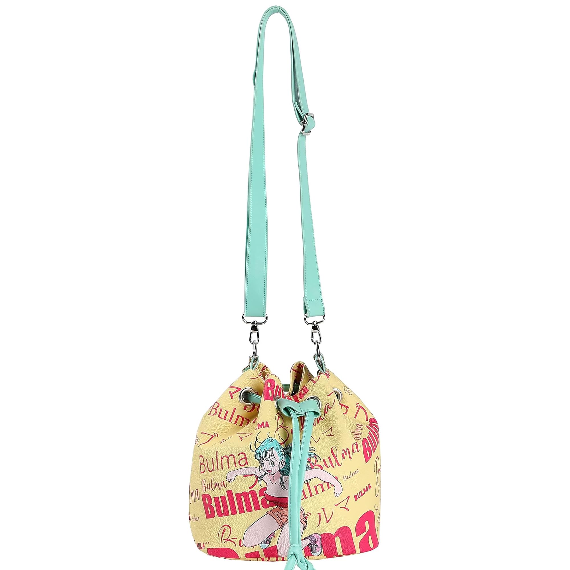 CYPBRANDS Unisex Kid's Bag Dragon Ball-Bulma Design, Double Handle, Yellow & Red, Official Product (CyP Brands), Lemon Tree, 22 centimetros