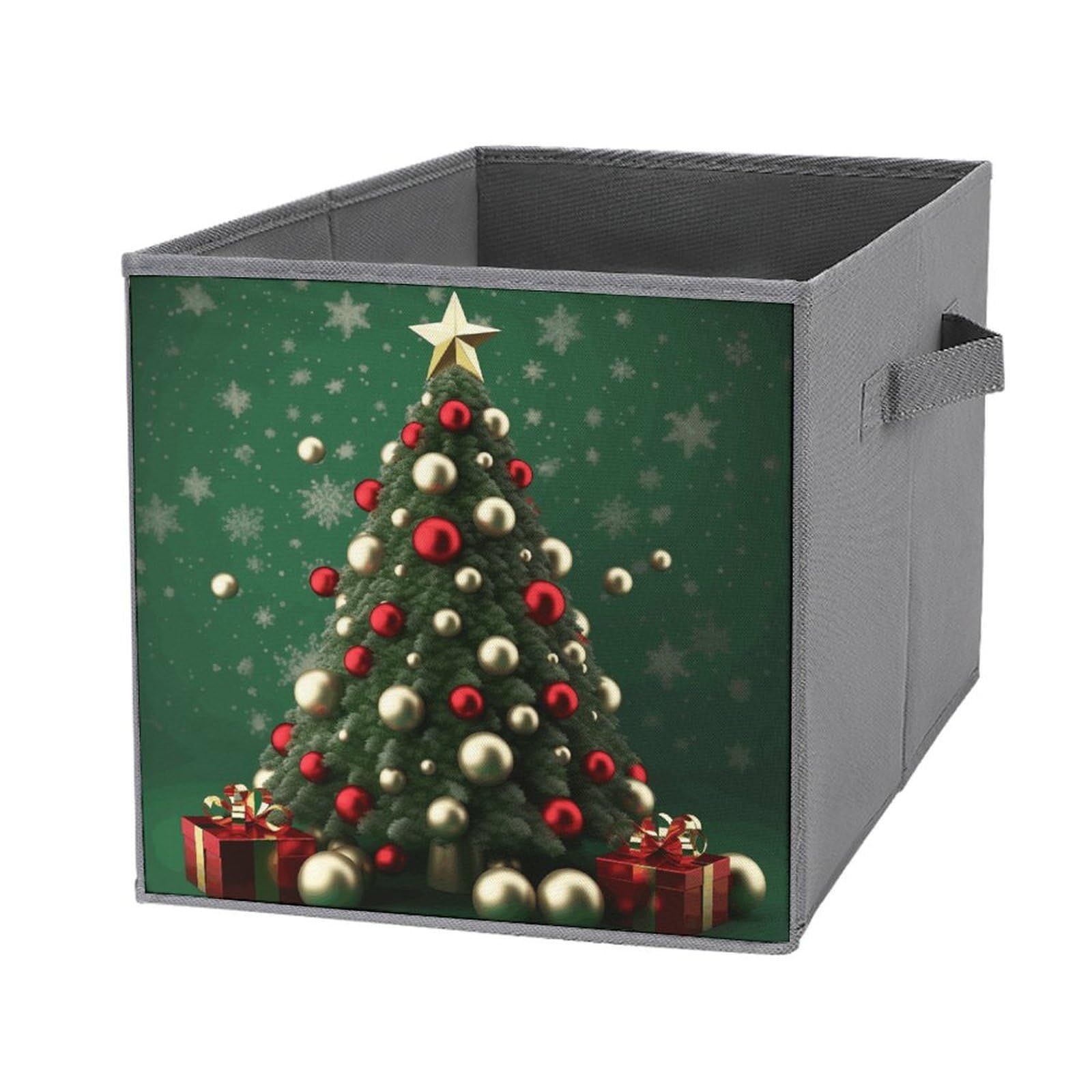 Boîtes de rangement arbre de Noël pour organiser votre salon après les fêtes