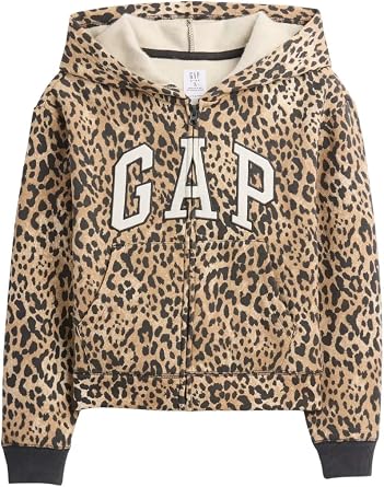 GAP K z  ocuk Logolu Kap onlu Kap onlu Tam Fermuarl  Sweatshirt
