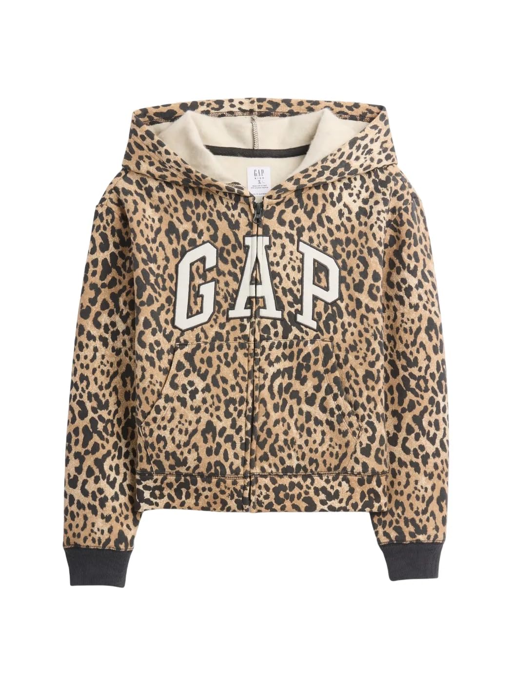 GAP Girls' Logo Hoodie Hooded Full Zip Sweatshirt