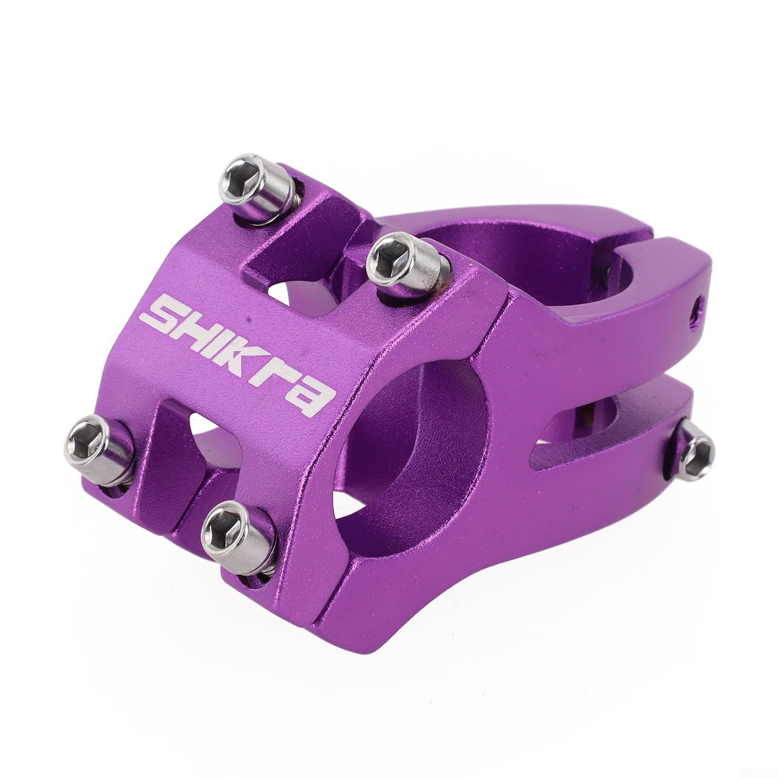 Attacco manubrio corto per manubrio da 25 mm da 4 mm, design leggero in alluminio (blu)