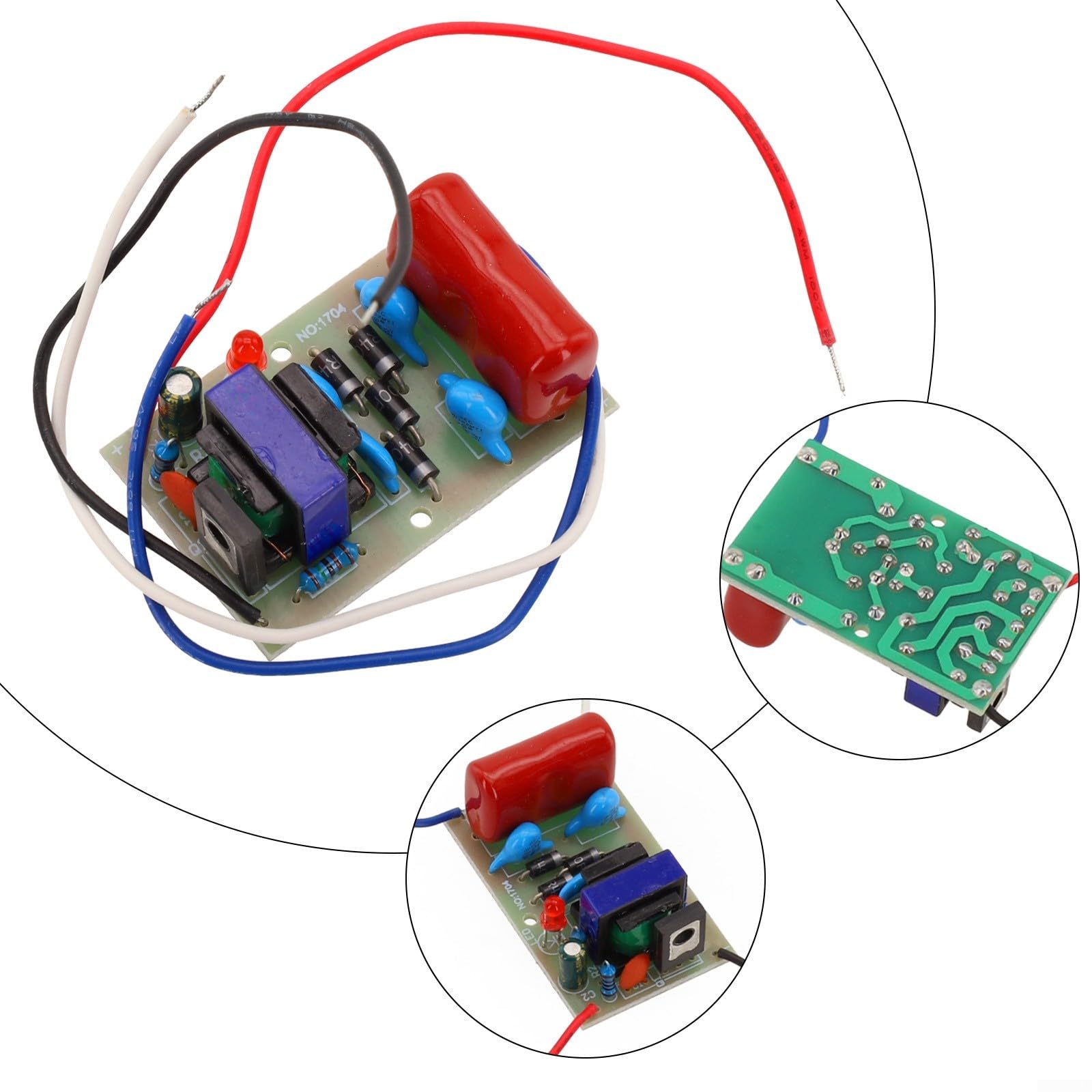 QOXEZY Module booster DC-DC 3,7 V 4,2 V 2 A vers 2000 V 2 KV Convertisseur de tension pour expériences scientifiques et instruments électroniques, taille compacte (4)