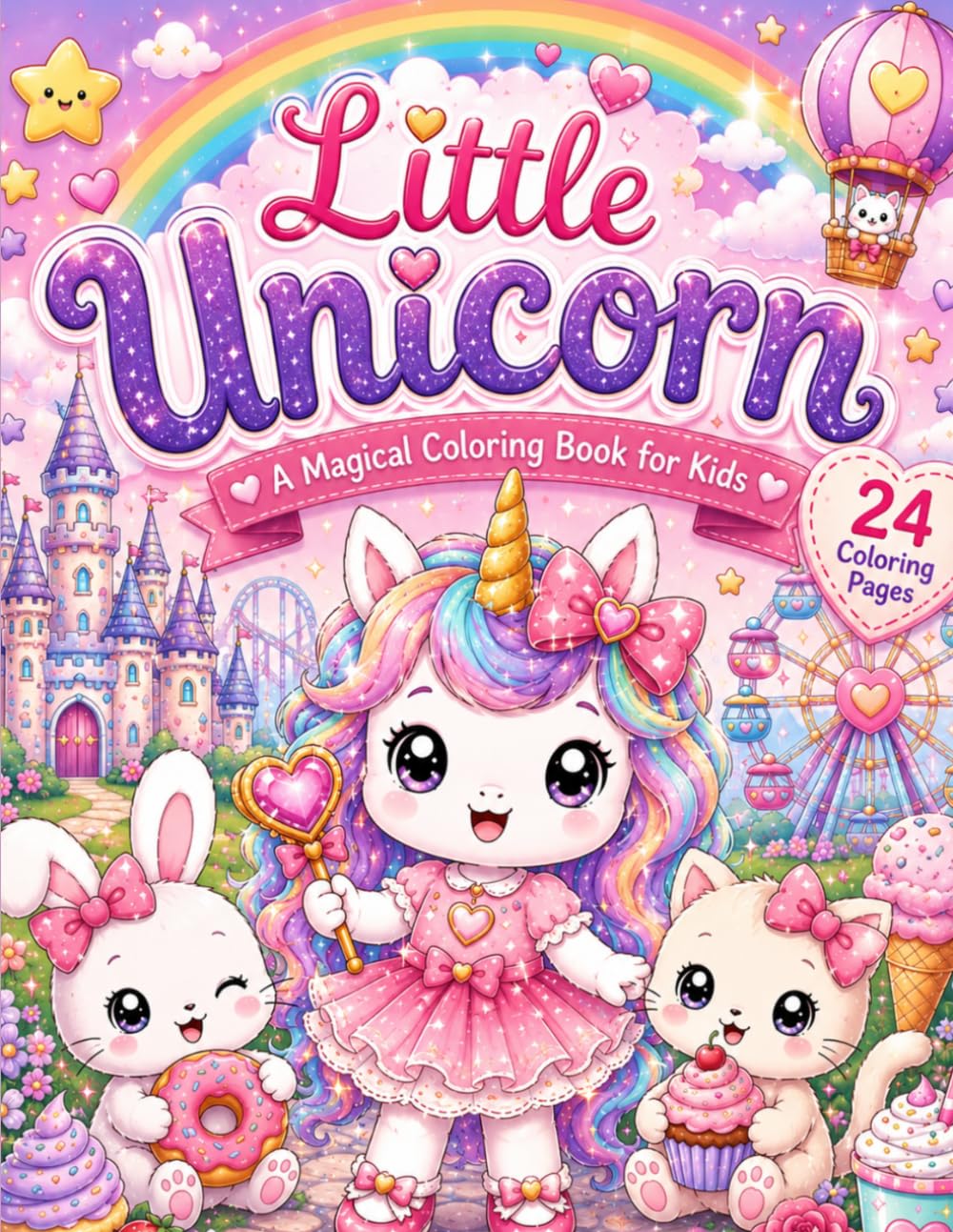 Little Unicorn Coloring Book: A Magical Coloring Book for Kids (Little Wonders Coloring Books)