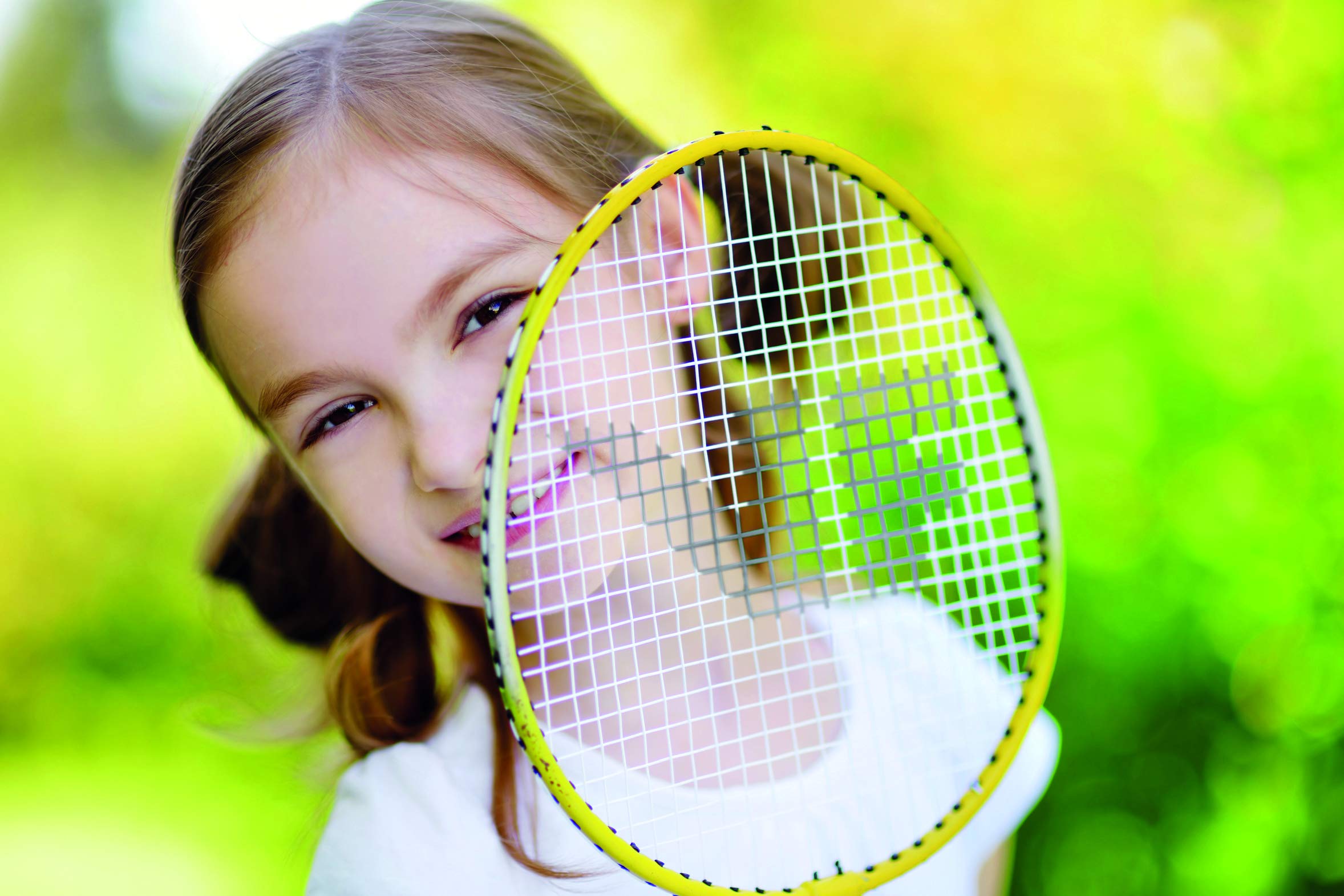 Set per Badminton, Colore: Rosso/Blu/Giallo/Nero