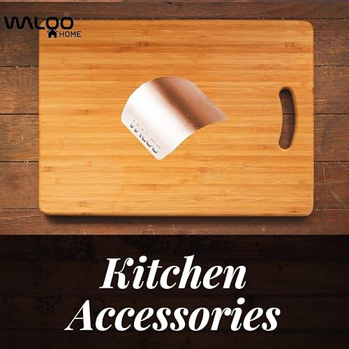 Miniatura 5 de WALOO Protector de dedos de acero inoxidable para cortar, protector de corte de cuchillos y protectores de herramientas de cocina, herramienta de