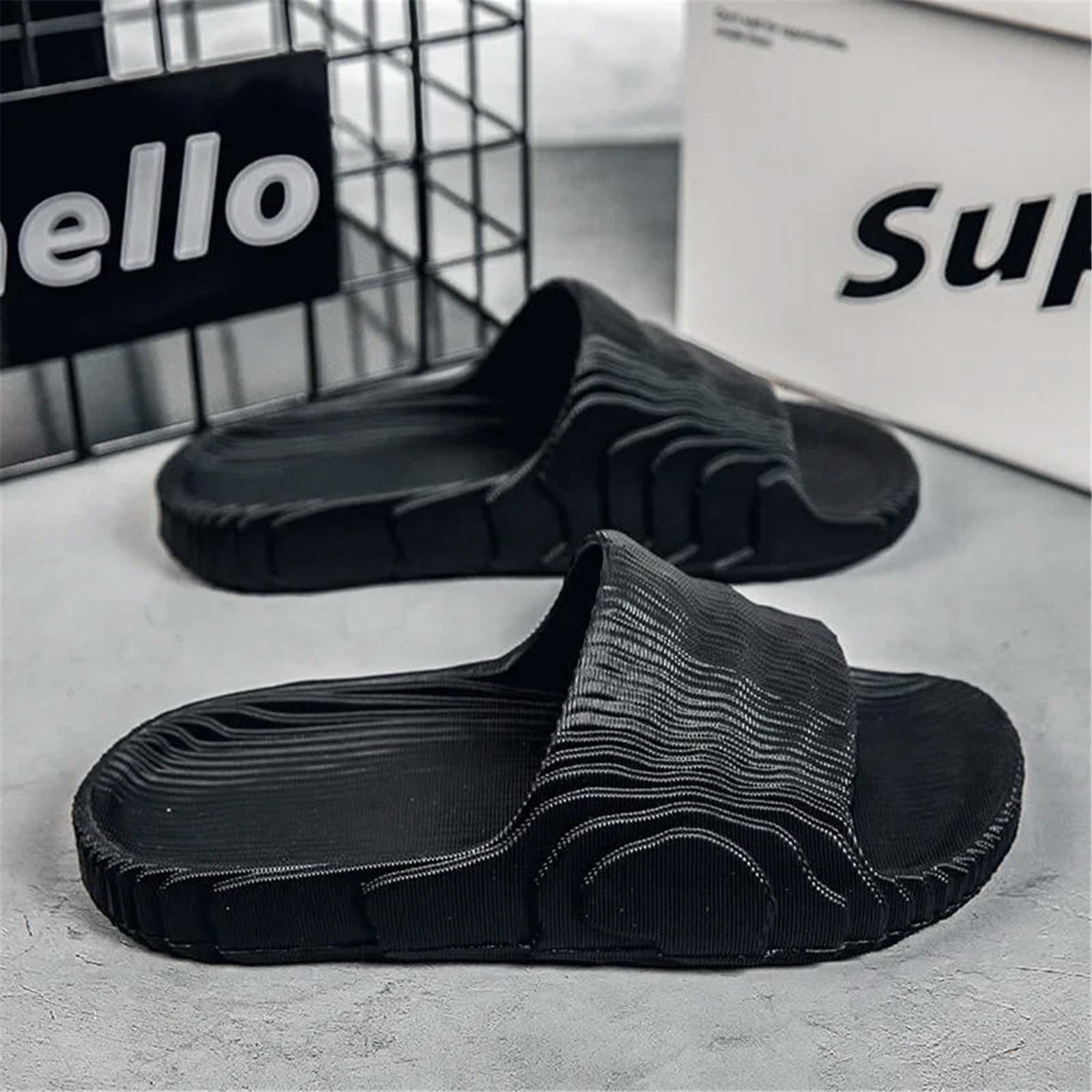 Ciabatte Uomo Estate Uomini Donne Sandali All'aperto Spiaggia alla Moda Slip-on Eva Pantofole Coppia Stile-khakis-35