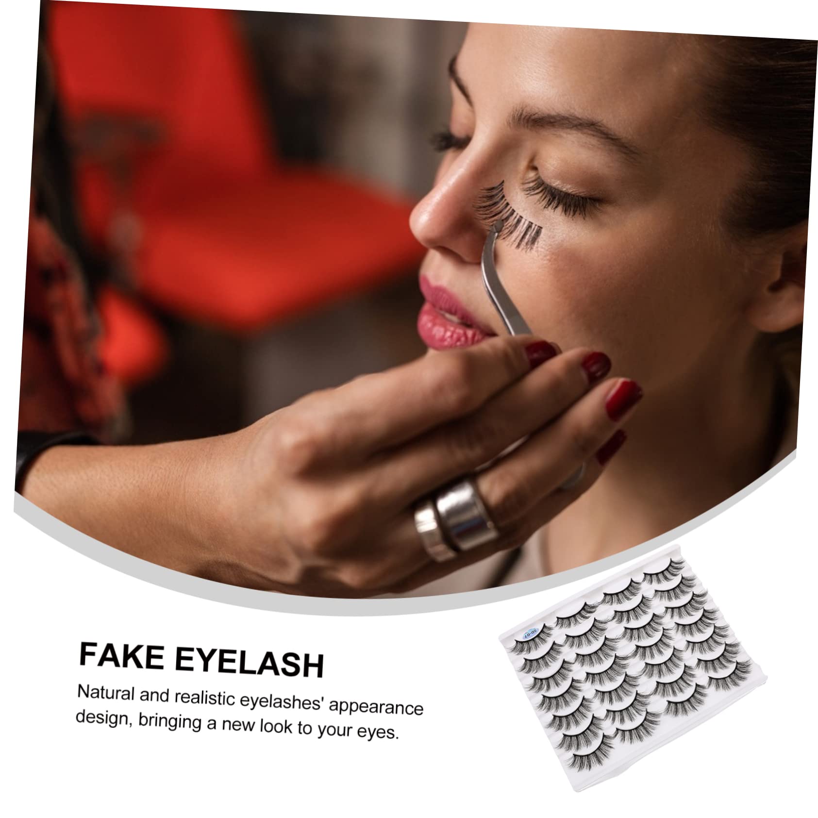 POPETPOP Pestañas Postizas Naturales Pack De Extensiones De Maquillaje Para Uso Diario y Eventos Especiales Efecto Realista y Atractivo Accesorios Cosméticos Para Mujeres