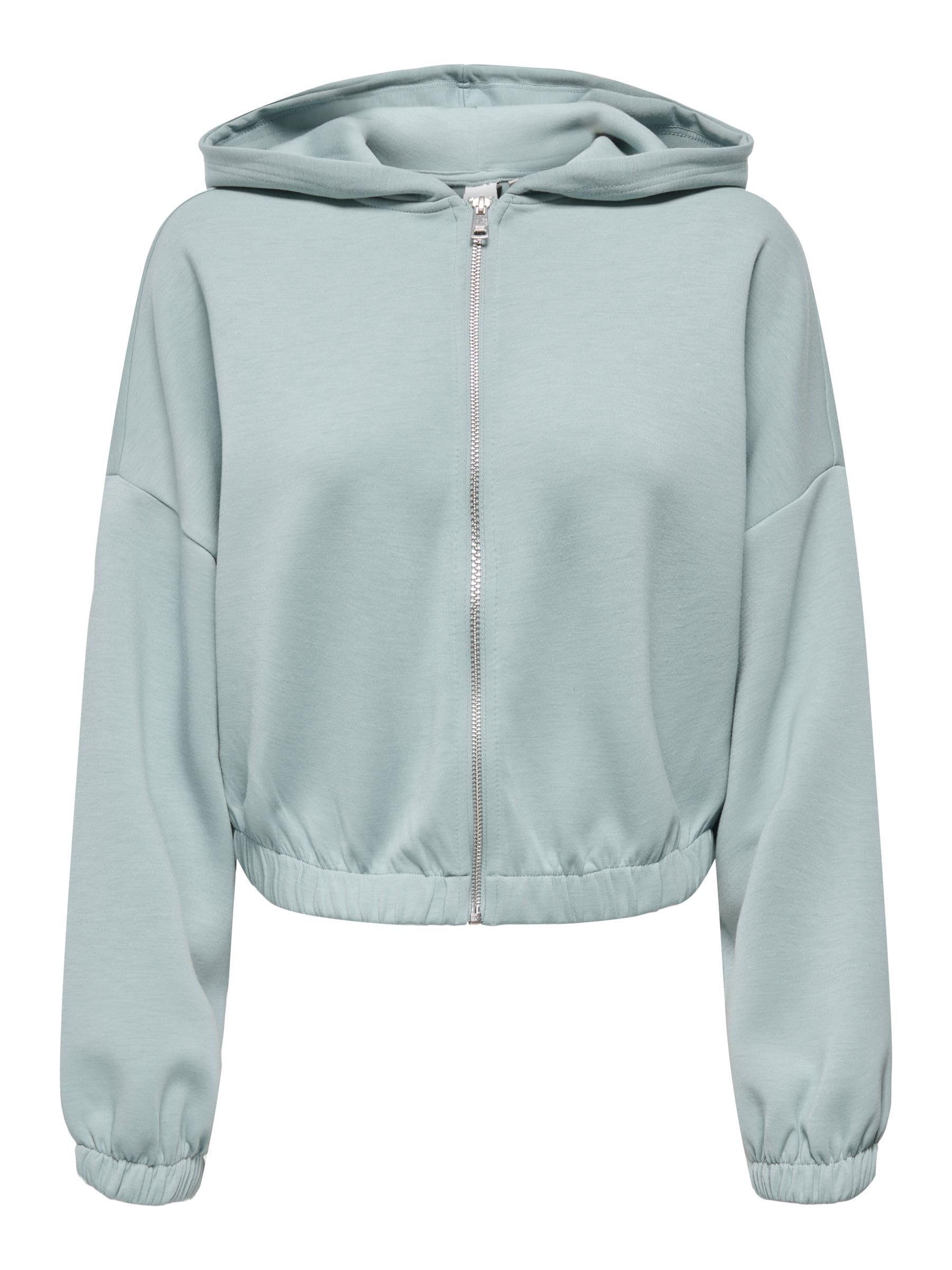 ONLY Damen Only Female Strickjacke Onlscarlett Sweatshirt Onlscarlett L/S Zip Hood SWT Noos (1er Pack)