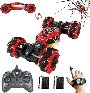 Spider Gesture Rc Car Hand Controlled Stunt Car, 4WD Drift Twist Off-Road Vehicle with Light Music, Birthday Xmas Gifts Suitable for 6-12 Year Boys and Girls