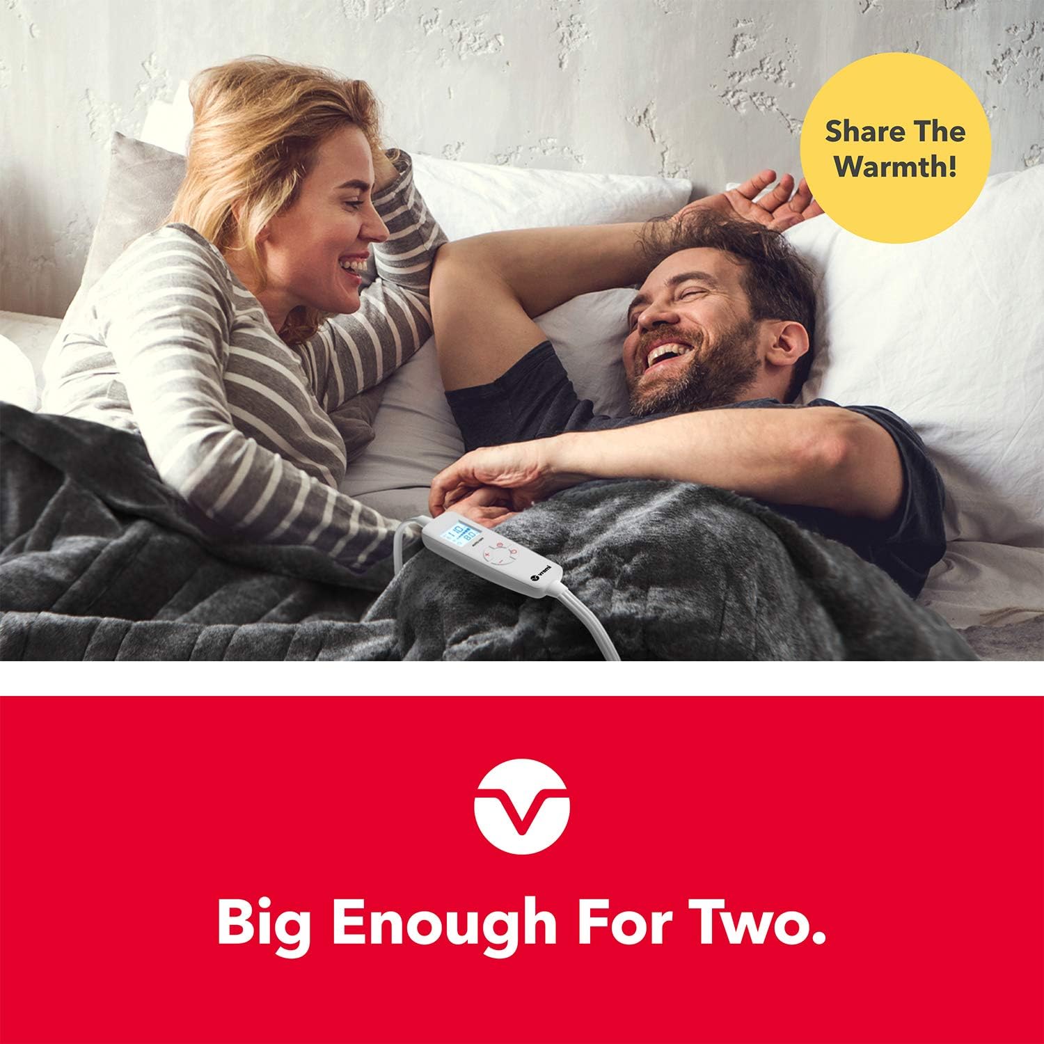 Vremi Electric Blanket - 62 x 84 inches Twin Heated Blanket with 6 Heat and 8 Time Settings - Flannel Fleece - 20 Feet Long Cord, Backlit LCD Remote, Auto Shut Off, Machine Washable : Home & Kitchen