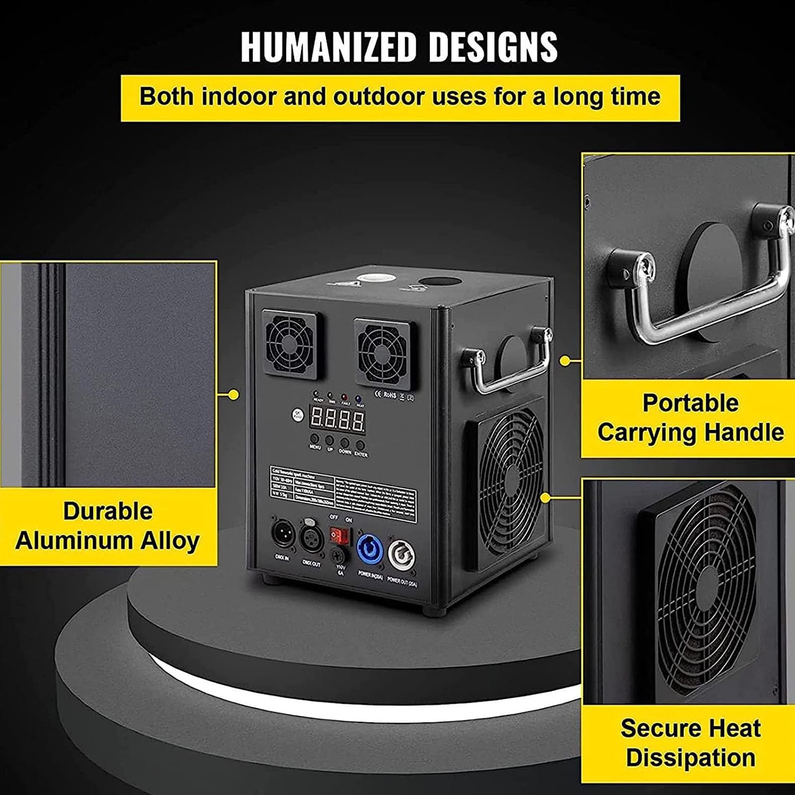 Amazon.co.jp: 500W 花火マシン、DMX + リモートコントロール 