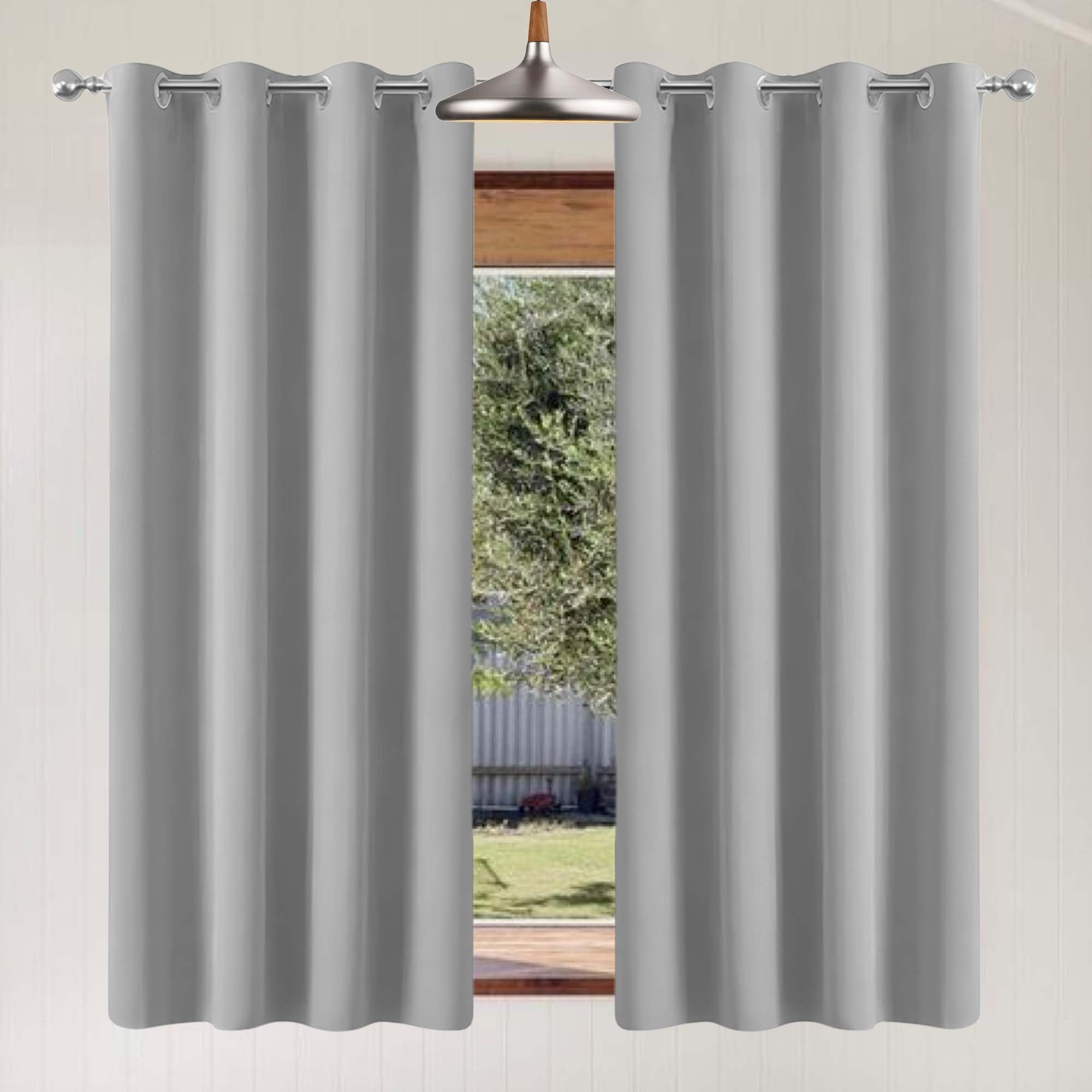 Rideaux occultants 100% bloquer lumière 155x215 cm isolant thermique pour maison et chambre