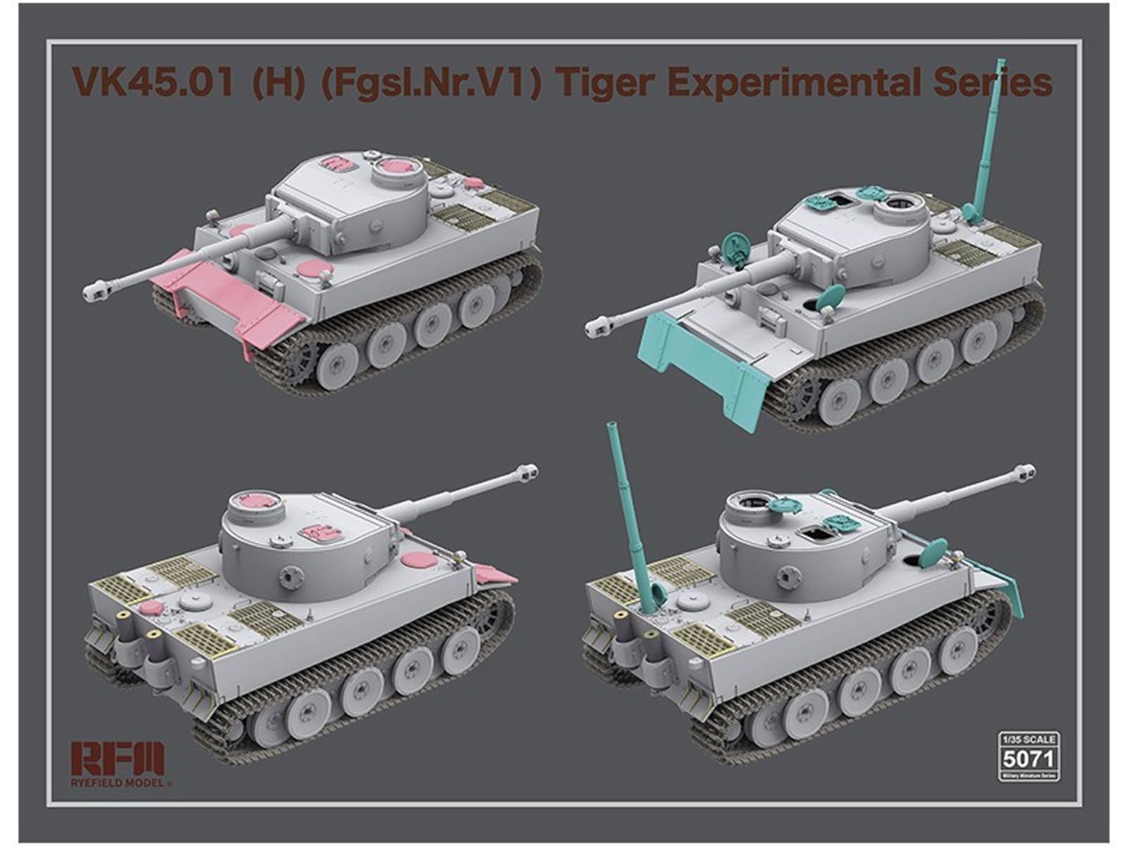 Amazon | ライフィールドモデル 1/35 ドイツ軍 VK45.01(H) (Fgsl.Nr.V1
