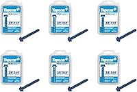 Vista 20 de Tapcon + Anclajes de hormigón de cabeza hexagonal de 3/8 x 2-1/4 pulgadas, 10 unidades, revestimiento climático azul resistente a la corrosión, uso