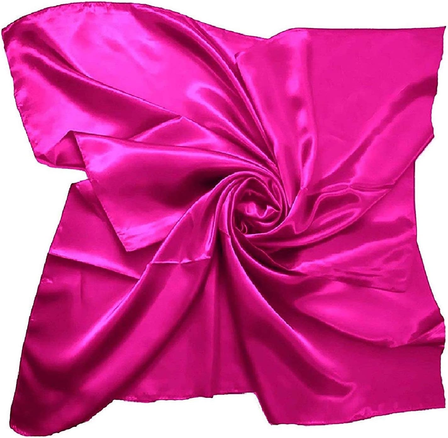 Satin Silk Large 90 cm X 90 cm Square Plain Nautical Head Neck Scarf Wrap 28 Colours SACL CLOTHING