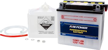 WPS Western Power Sports Conventional 12V Standard Battery with Acid Pack