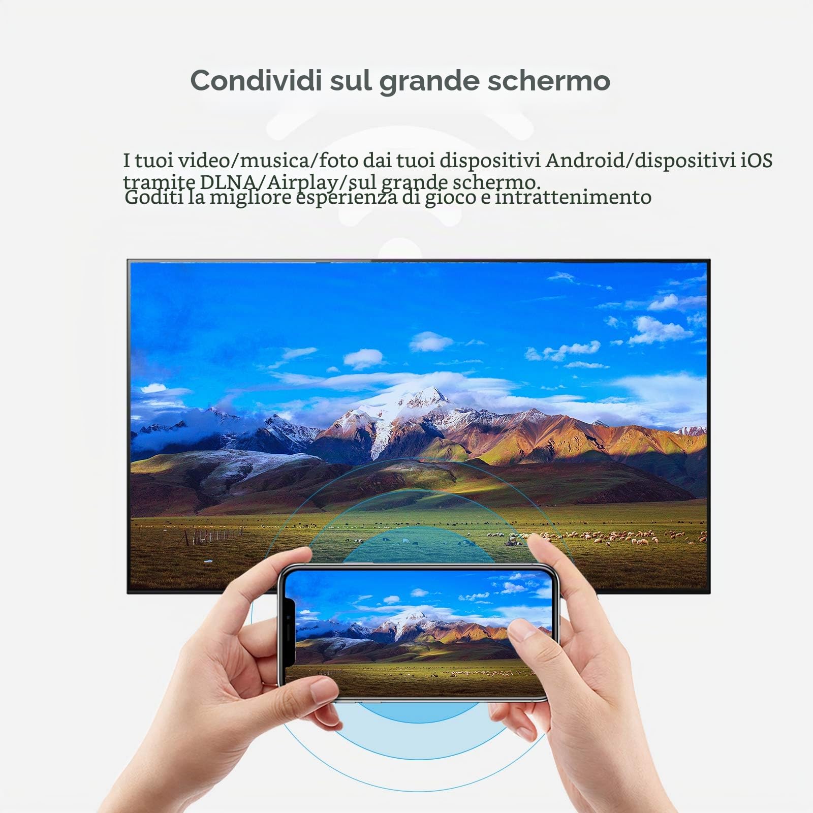Box TV Android 10.0 2GB RAM 16GB ROM Smart TV Box, Allwinner H616 Quad-Core 6K TV Box, H.265, 3D, 2.4G Wifi, 10 / 100M Ethernet