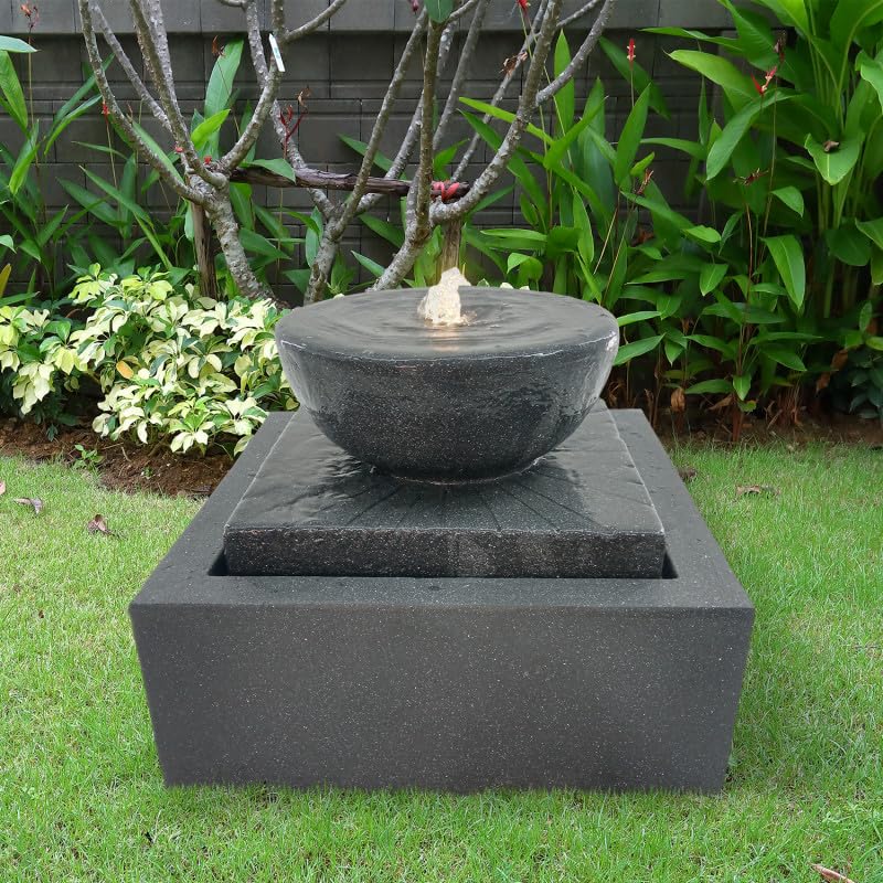 Fontaine de jardin Athena pour une terrasse zen et moderne