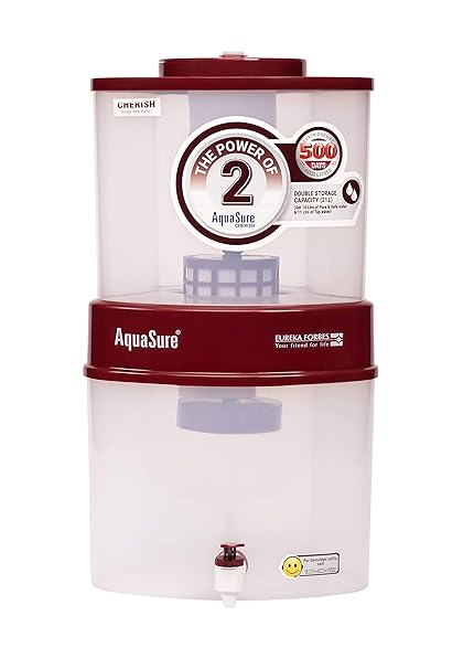 Eureka Forbes Aquasure from Aquaguard Cherish 21 Litres Cherry Water Purifier