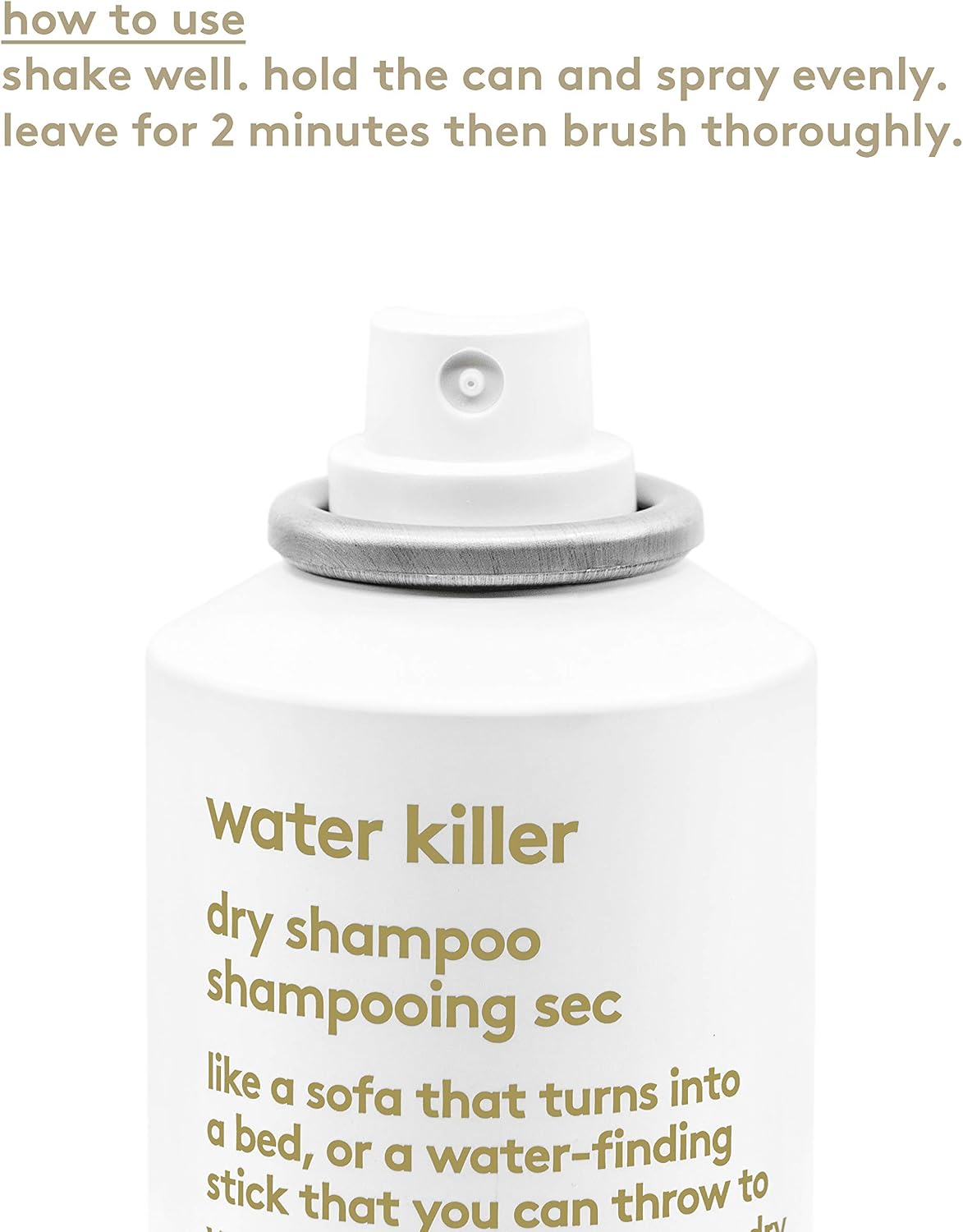 Evo Water Killer Dry Shampoo Brunette, Full Size 2-In-1 Dry Shampoo & Styling Spray, Refresh Hair - Image 5