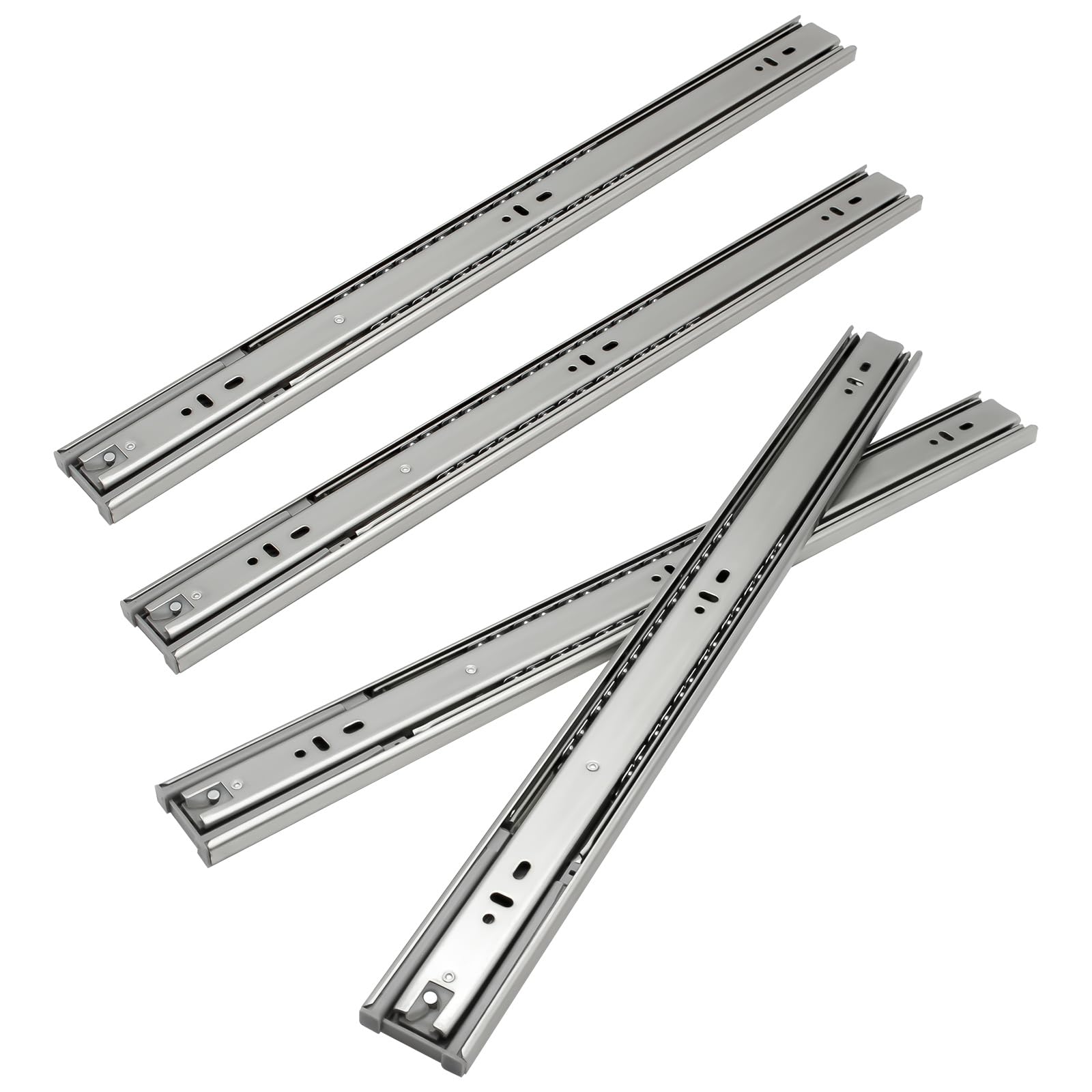 Rieles para cajones telescópicos 300 mm 45 kg 600 mm 2 pares